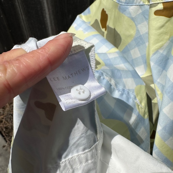 Lee Mathews Gingham and Floral dress - Picture 3 of 9